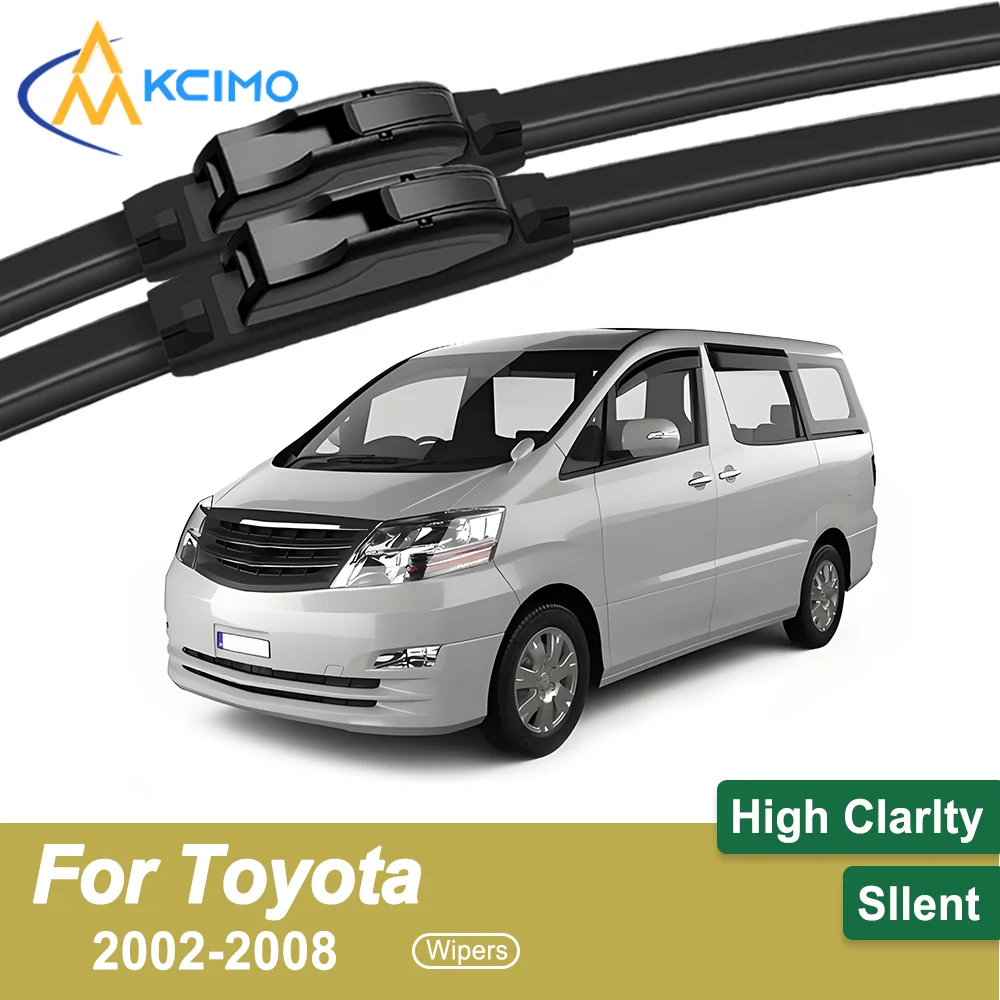 

Premium 2-Pack Windshield Wipers Compatible For Toyota Alphard AH10 2002–2008 All-Weather Durability for Safe Driving