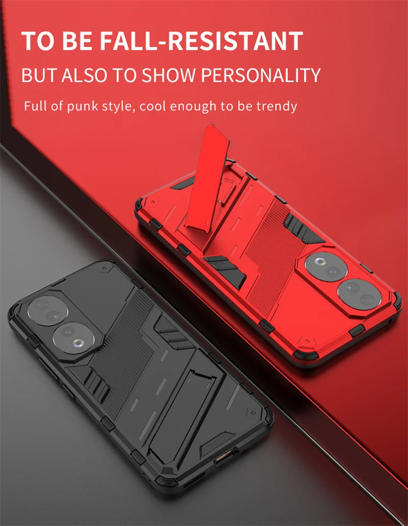 For Honor 90 5G Case Armor Kickstand Shockproof Phone Cases For Honor 90 Pro Honor90 Lite Light 90Pro Magnetic Holder Back Cover