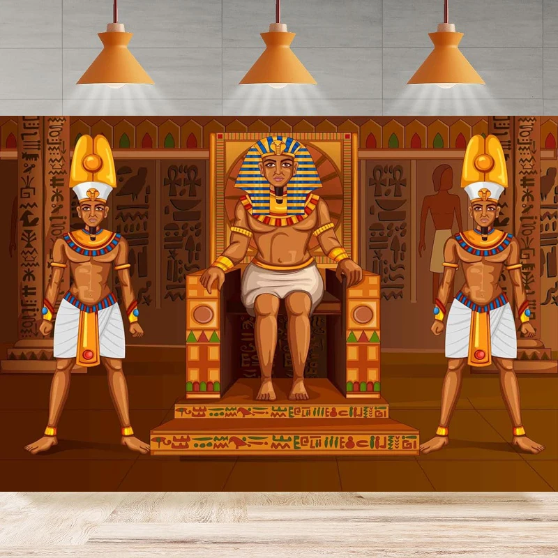 Ancient Egypt Theme Party Photography Backdrop For Egyptian Pharaoh Palace Background Photo Booth Studio Props