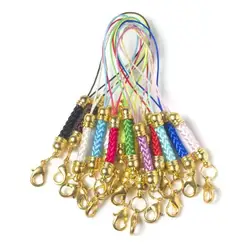 Chaveiro Corda com Jump Ring, Cordão, Lariat Strap, Cabo para Fazer Chaveiro DIY, Acessórios Pingente, Atacado, 20Pcs