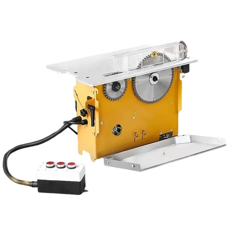 2026 NEW 220V Dust-free Saws Woodworking Precision Table Saw Dustless Mother-child Saw Liftable Oblique Cutting Table Saw