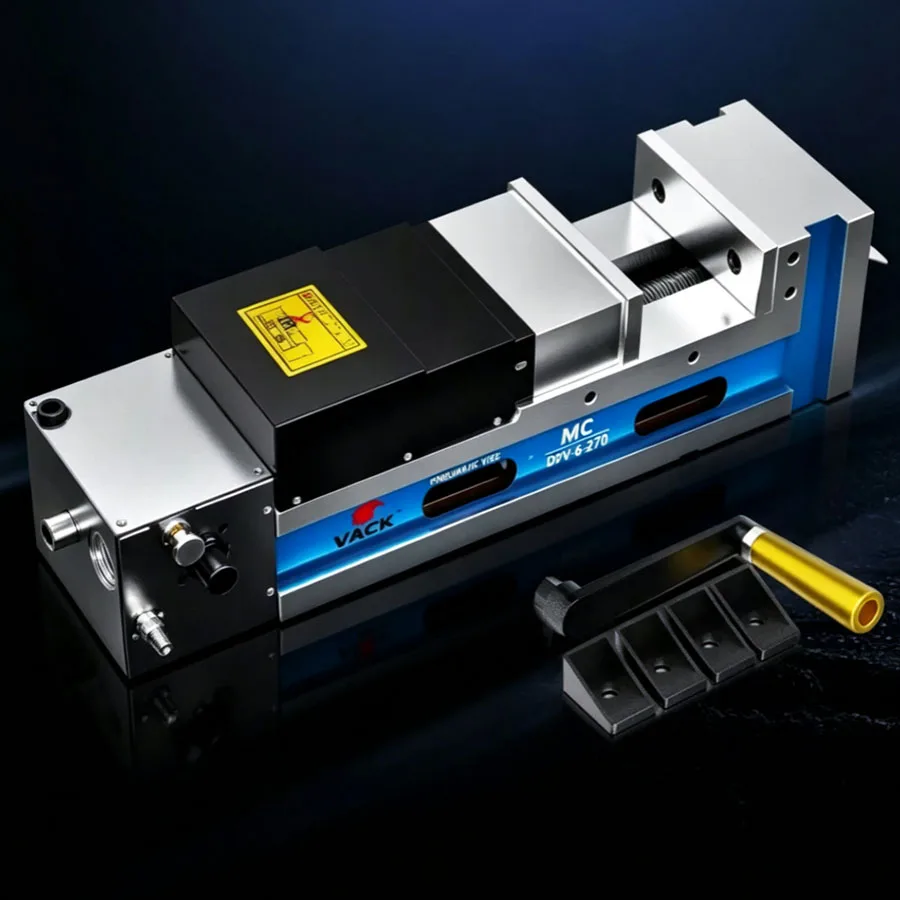 MC pneumatic hydraulic vise precision flat pliers 5/6/8 inch CNC machining center double opening hydraulic bench pliers