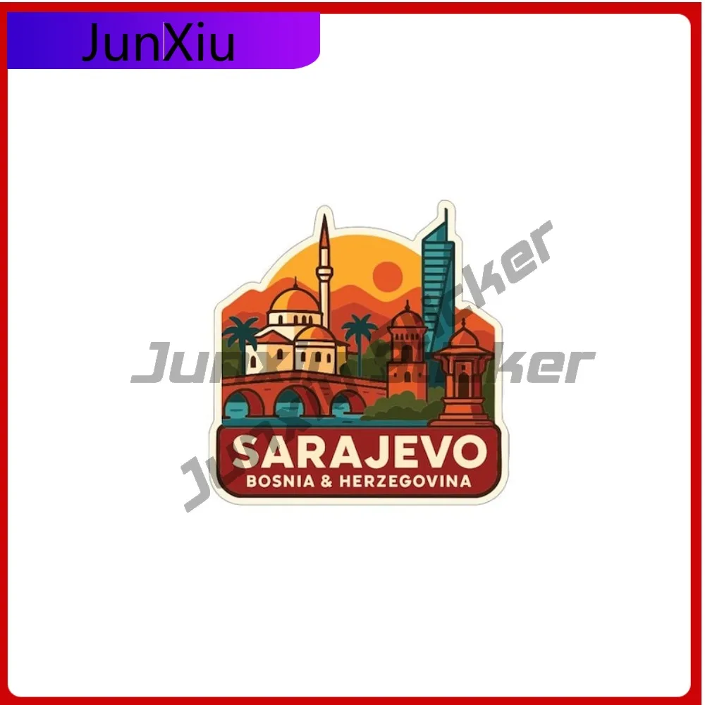 

Sarajevo Bosnia And Herzegovina City Travel Sticker Vinyl Decal Exterior Decoration Decals Motorcycle Windshield Guitar Suv Pvc