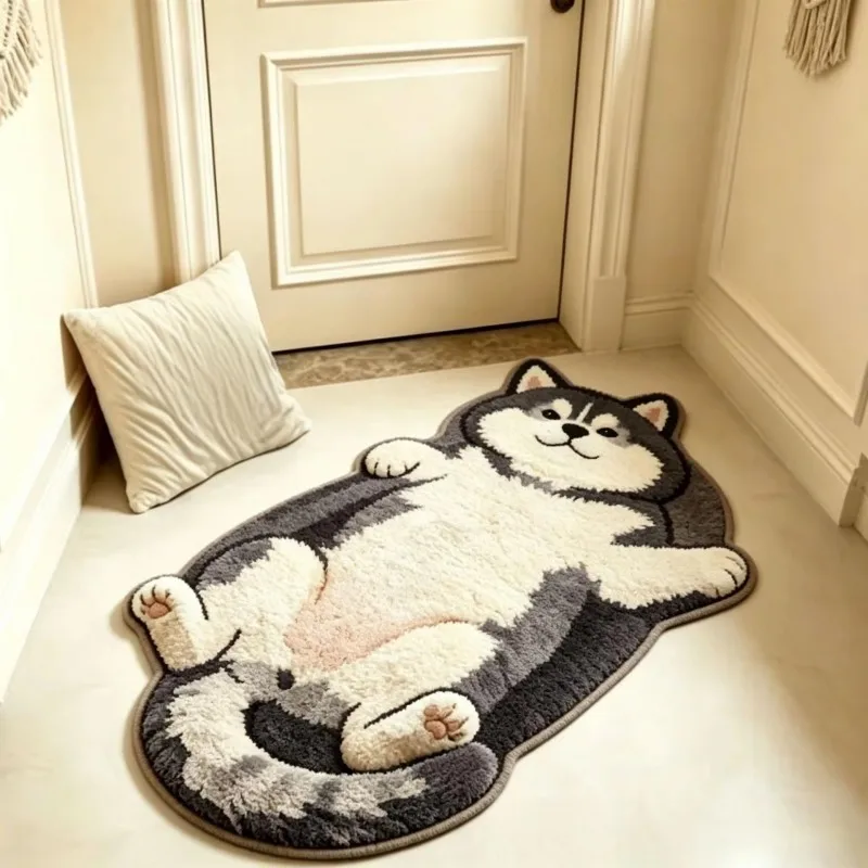 VIKAMA Geometric Hexagon Doormat Kitchen Dining Room Foyer - Non-Slip Noise-Reducing Modern-Style Durable Home Decor