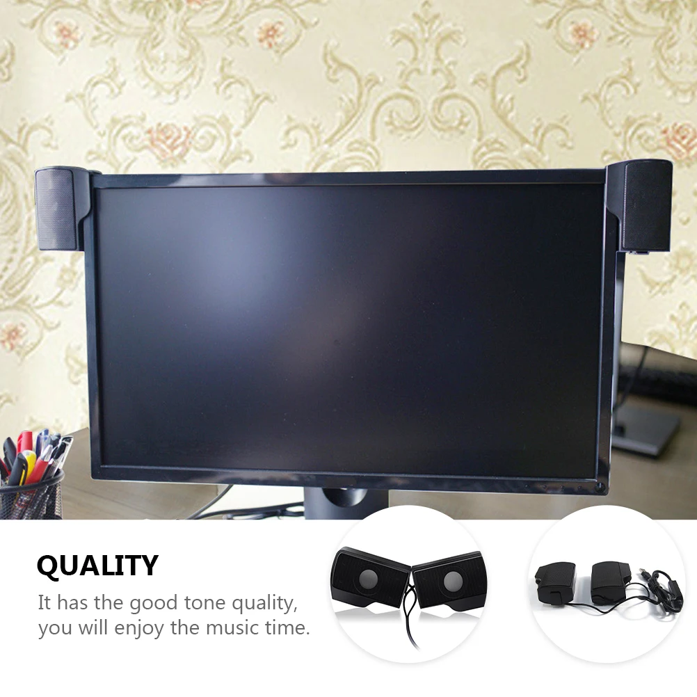 

1 Pair Usb Mini Computer Speakers Desktop Sound Box For Laptop Music Player Portable Compact Loudspeaker Desktop Speaker