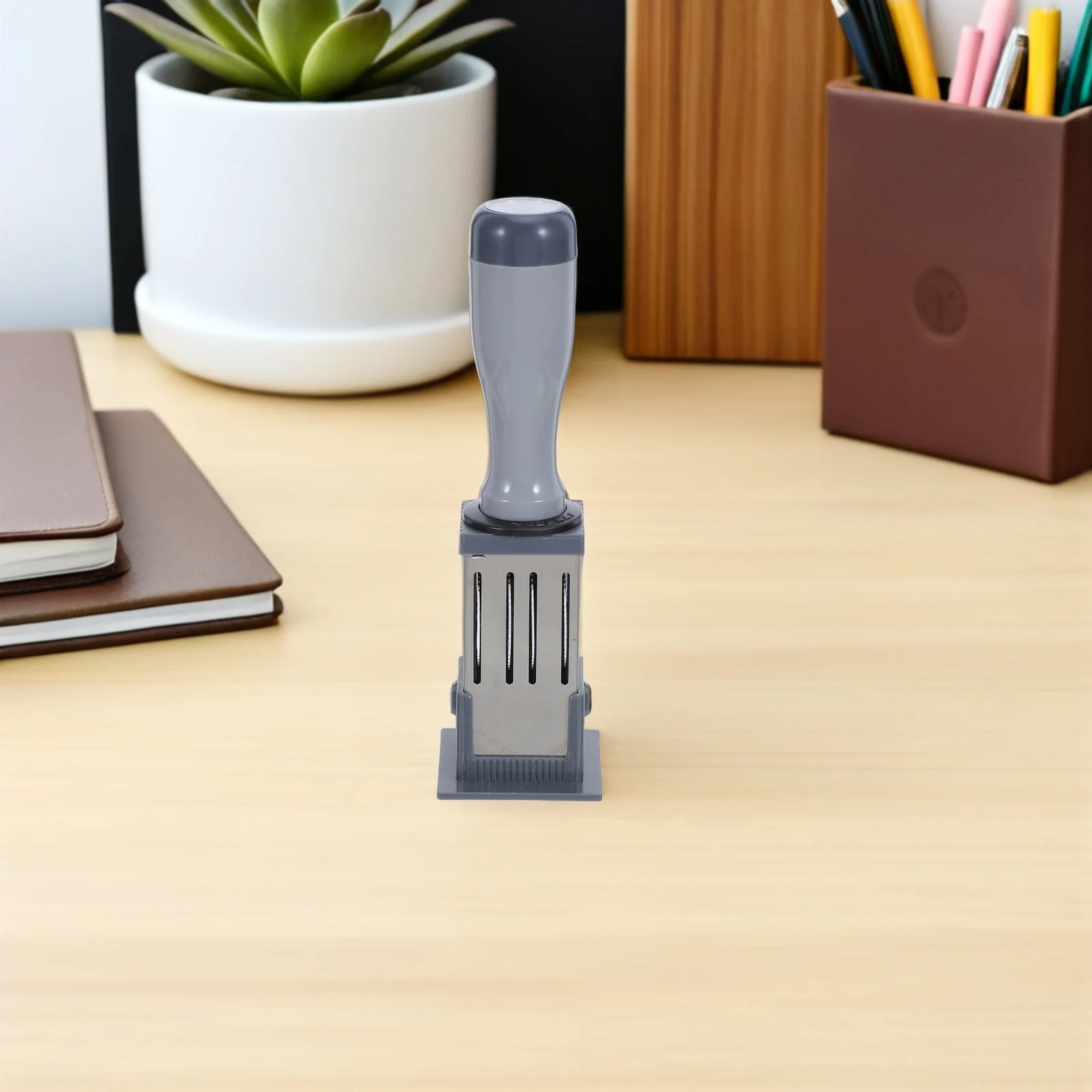 Stempel Tanggal Mini Portabel Otomatis untuk Dokumen Kantor, Kartu, Label, Tanda Tangan, dan Penandaan Tanggal