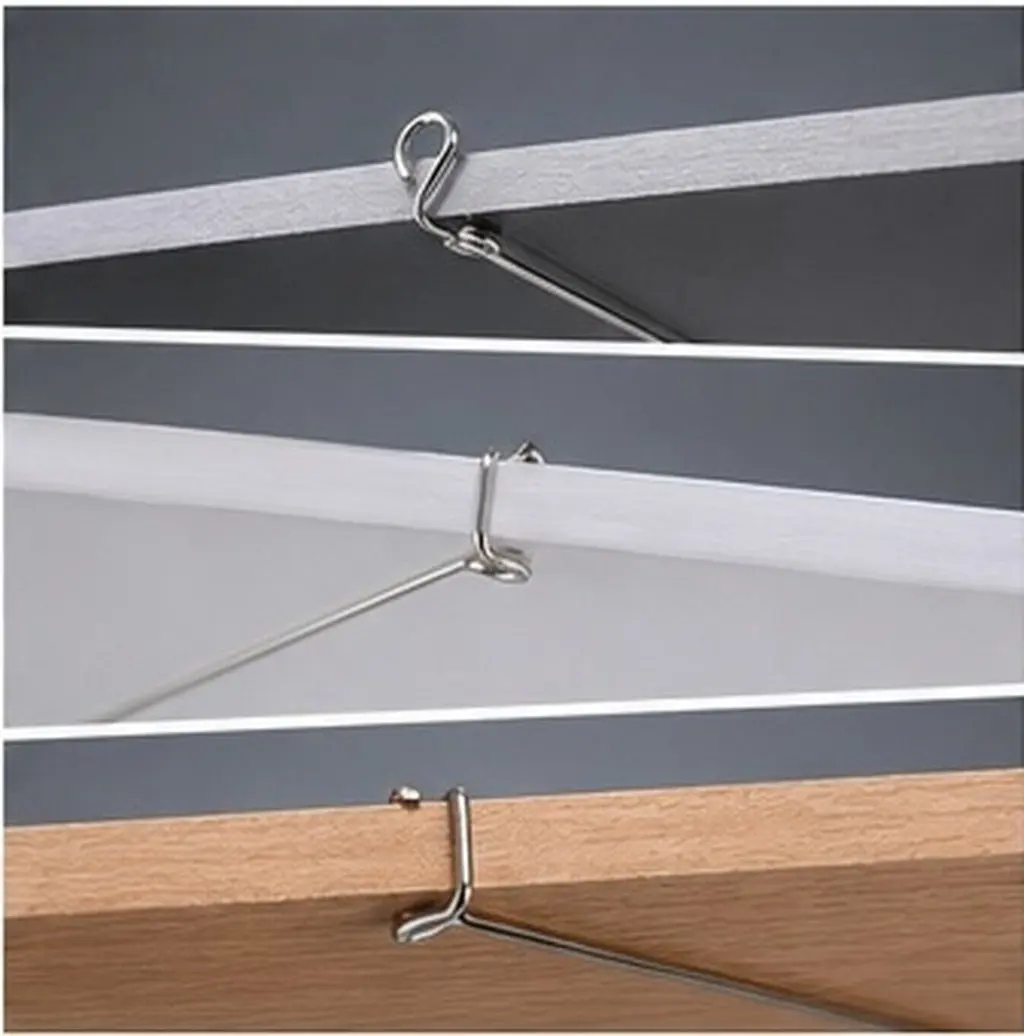 16Pcs Spring Clips Recessed Lighting Torsion Stainless Steel Heavy Duty for Downlight Trim Ceiling Fixtures Lighting Accessories