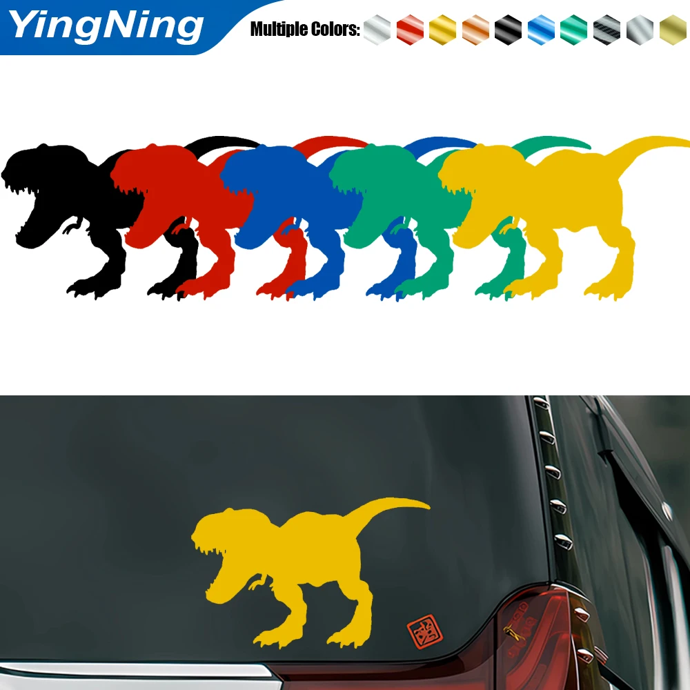 

T-Rex Dinosaur Car Sticker Vinyl Decal Waterproof Tyrannosaurus Animal Silhouette Auto Window Bumper Laptop Decor Graphic