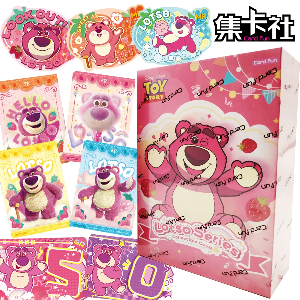 

Оригинальная карта.fun Lotso, коллекционные карты, приключенческая анимация, История игрушек, мечтательные розовые художественные карты с персонажами, креативные периферийные устройства, подарок