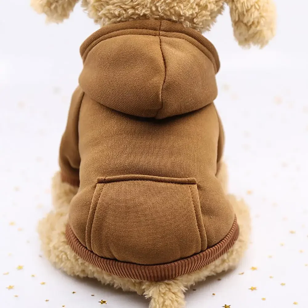 Winter-Hoodie-Sweatshirt-Jacke für kleine und mittelgroße Hunde, Haustiermantel, Welpenkleidung, Chihuahua-Kostüm, Bulldoggen-Kostüm, Welpen-Haustier-Herbstbekleidung – Detail 14