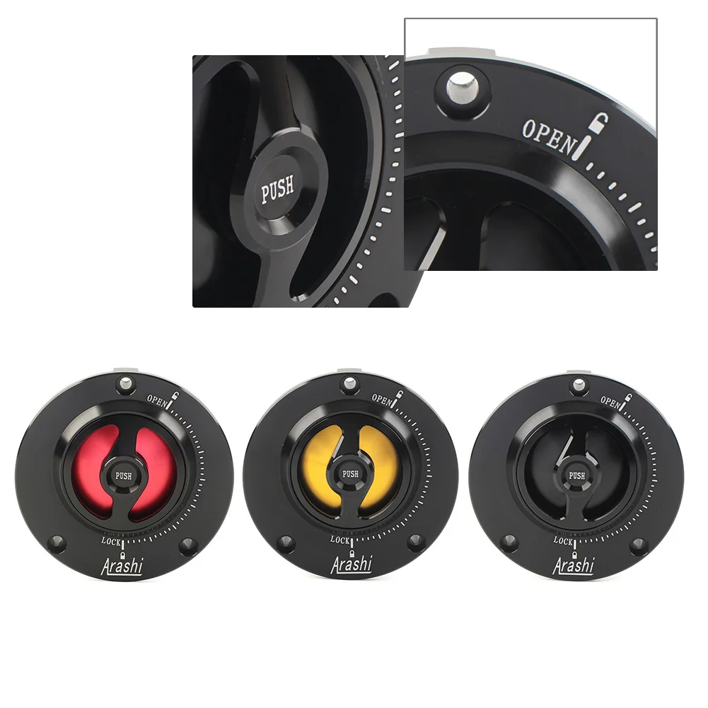 Motorcycle Fuel Tank Cap Quick Refuel Keyless For Honda CBR1000RR CBR300RR CBR250R VFR800 CB650F/R CB500R/F/X