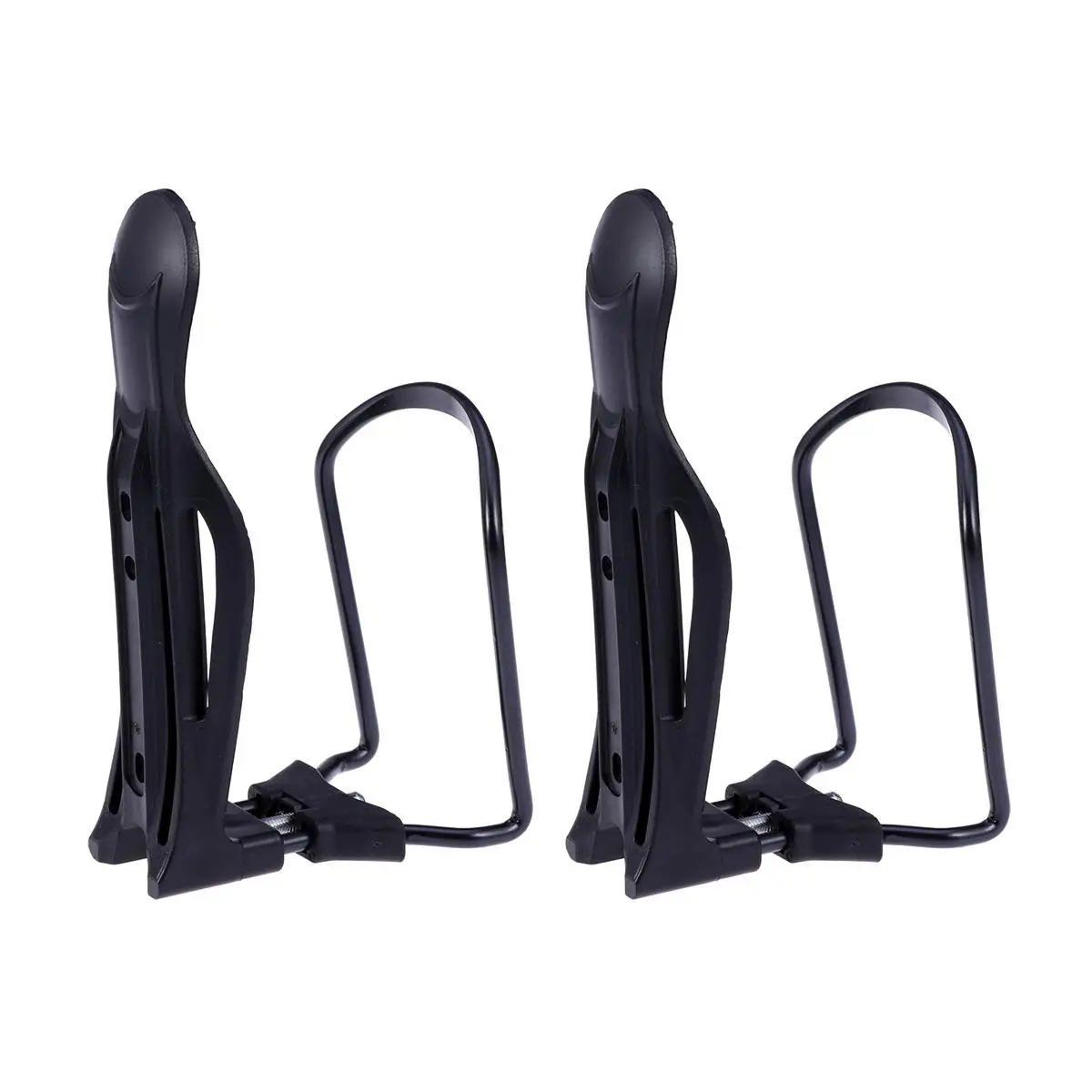 

2Pcs Lightweight Adjustable Water Bottle Holder for Adult Bikes Black Cup Cage Suitable Mountain Road Folding Bike Water