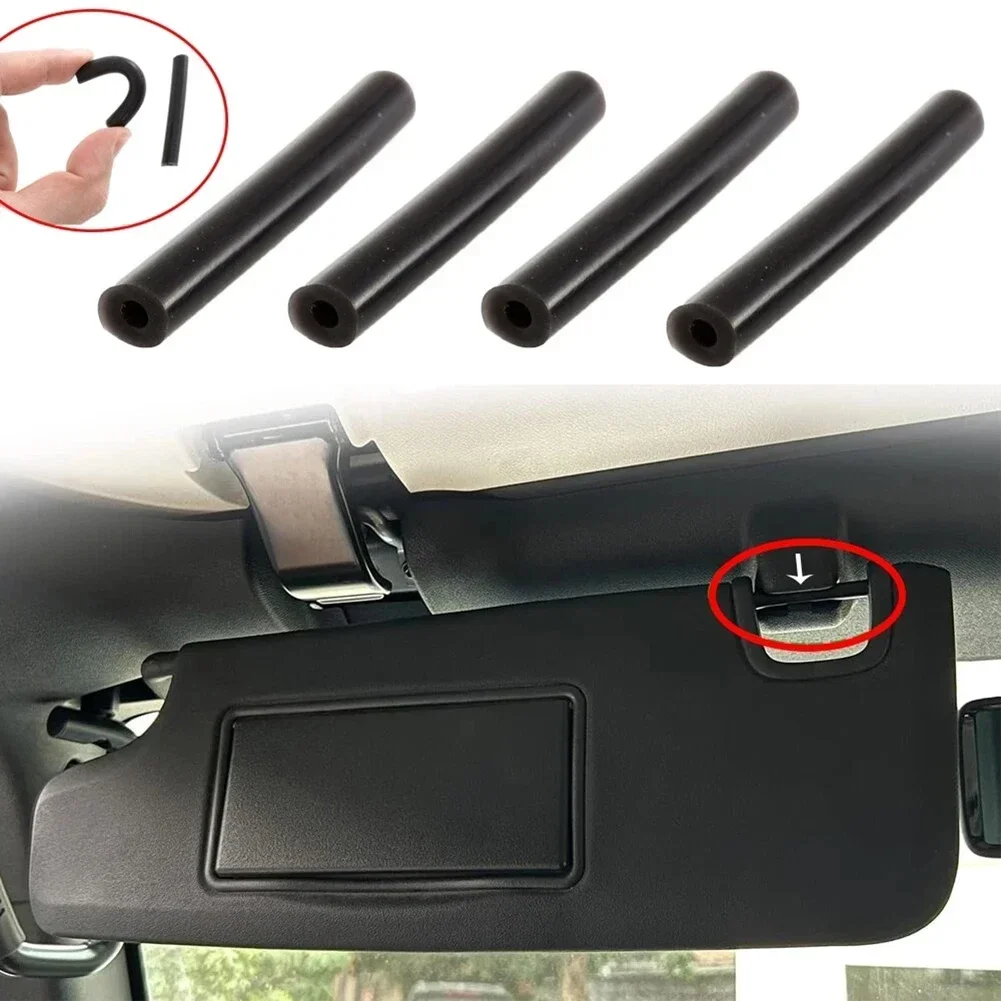 4Pcs Sun Visor Repair Tube Kit For Jeep For Wrangler For JK 2007-2017 Sun Visor Repair Tubes Kit Side Sunvisor Installations