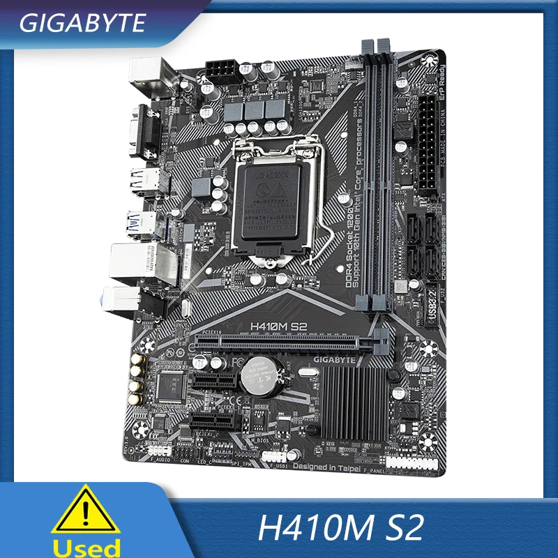

Игровая материнская плата GIGABYTE H410M S2 MicroATX LGA 1200, DDR4 DIMM
