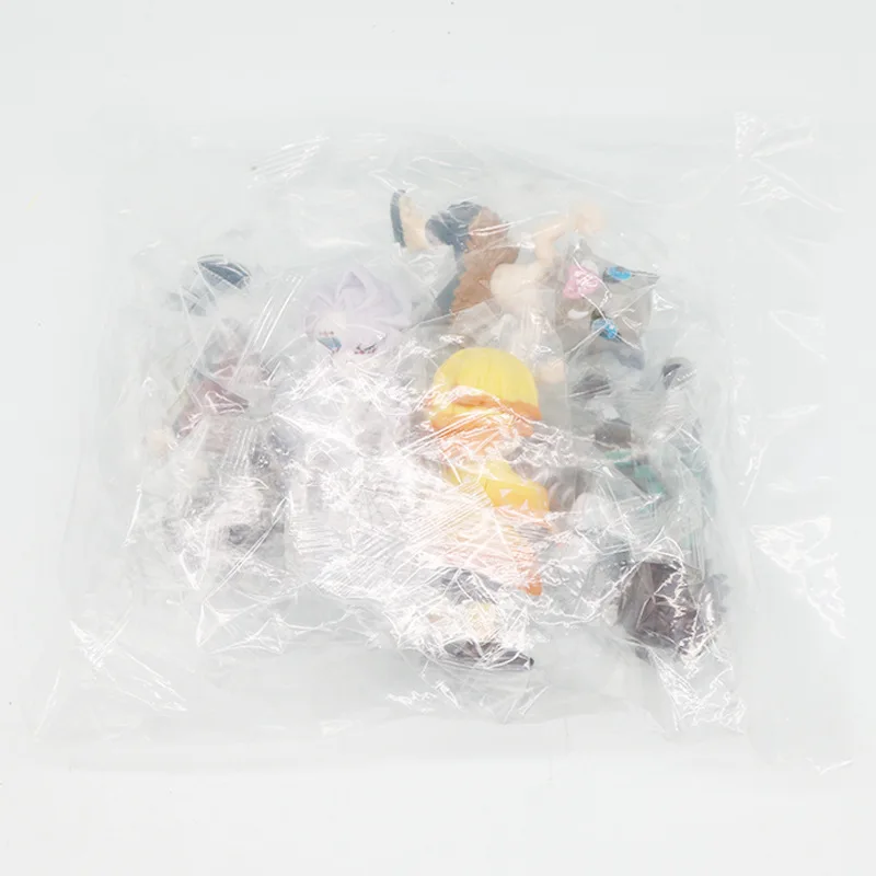 6 pz/set Anime Demon Slayer Q versione postura in piedi Action Figure PVC Modello Giocattolo Scrivania Decor auto ornamento Regali da collezione