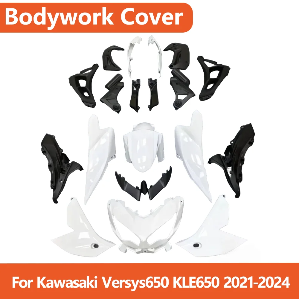 For Kawasaki Versys650 KLE650 2021-2024 Motorcycle Injection Panel Bodywork Frame ABS Plastic Frame Protective Cover