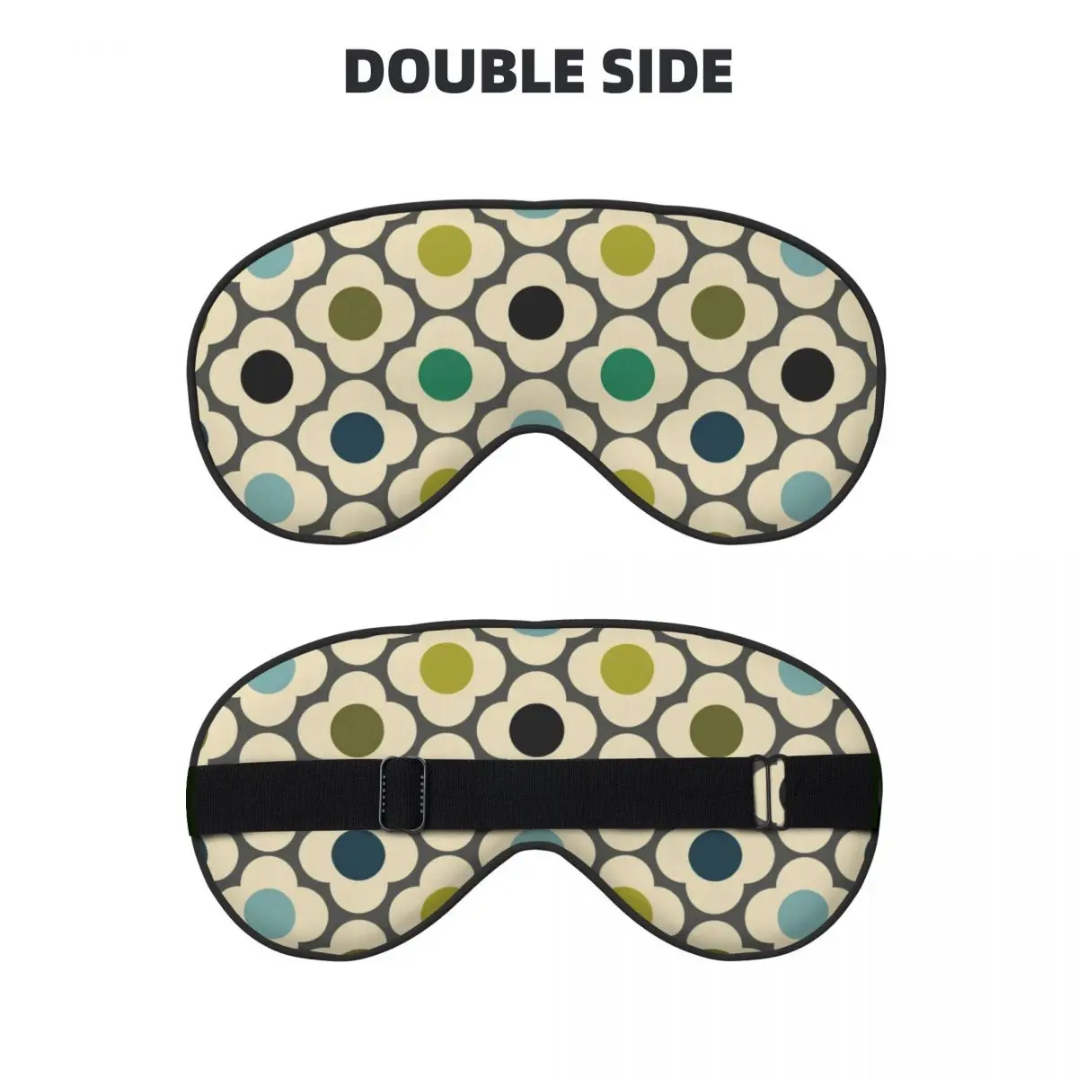 أورلا كيلي الزهور مجردة النوم قناع عين هندسية مزدوجة الجانب قيلولة الصحة غطاء العين للطائرة الرجال النساء الإبداعية إيباتش