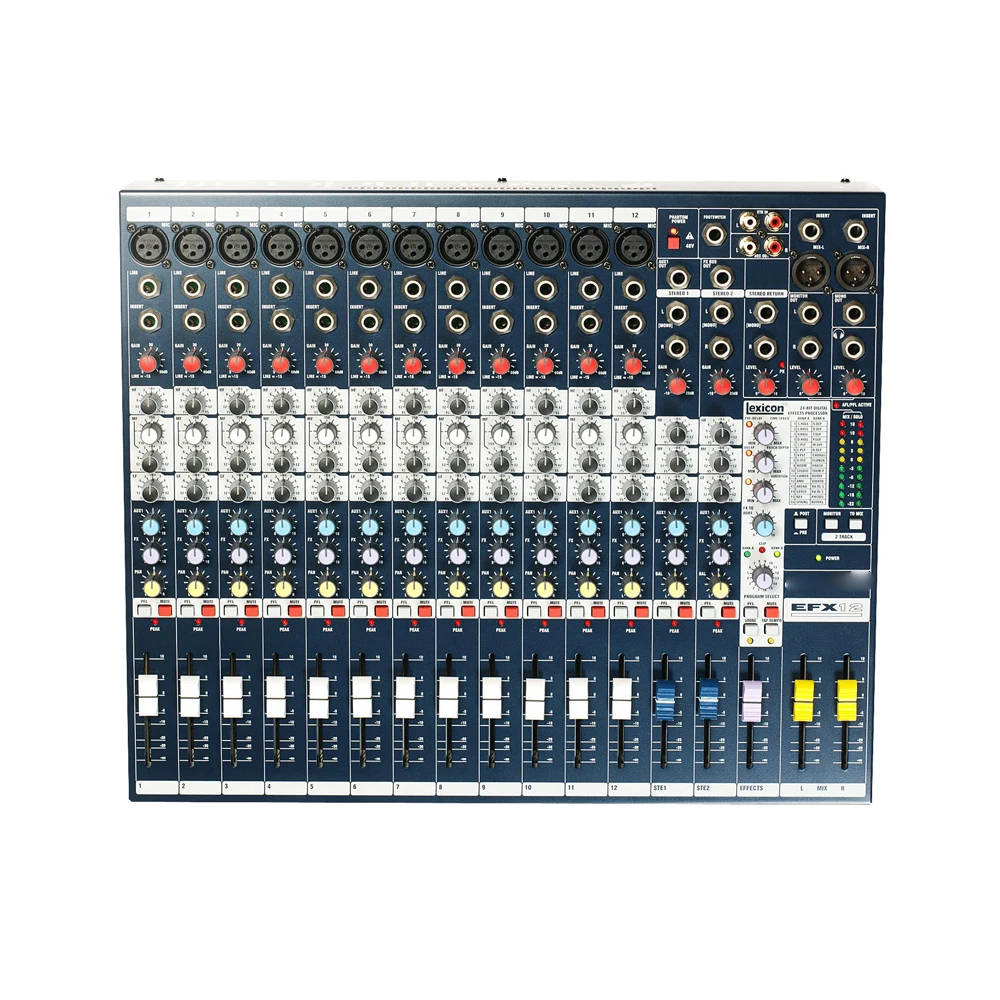 

EFX12 Professional Stage Effect Performance Mixer 8 Channel 12 Channel 16 Channel Mixer Console