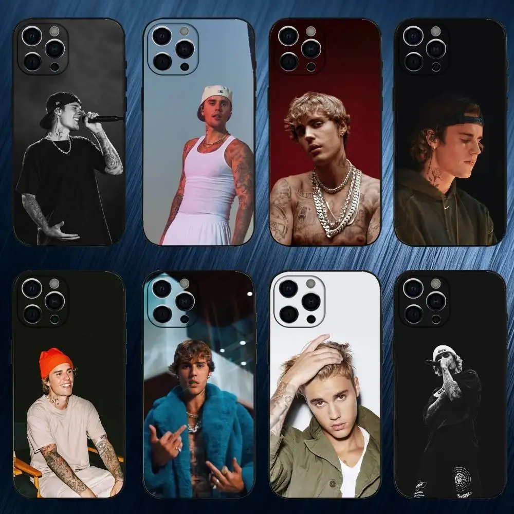 

SWAG J-Justin B-Bieber Phone Case For iPhone 17,16,15,14,13,12,11 Plus,Pro Max, Soft Silicone Black Cover