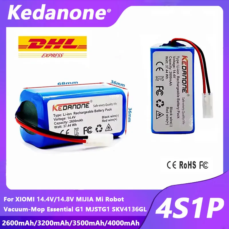 

2025 14.8V 4800mAh lithium battery pack For ILIFE A4 A4s V7 A6 V7s Pro Robotic Sweeper Vacuum Cleaner Xiaoni MJSTG1