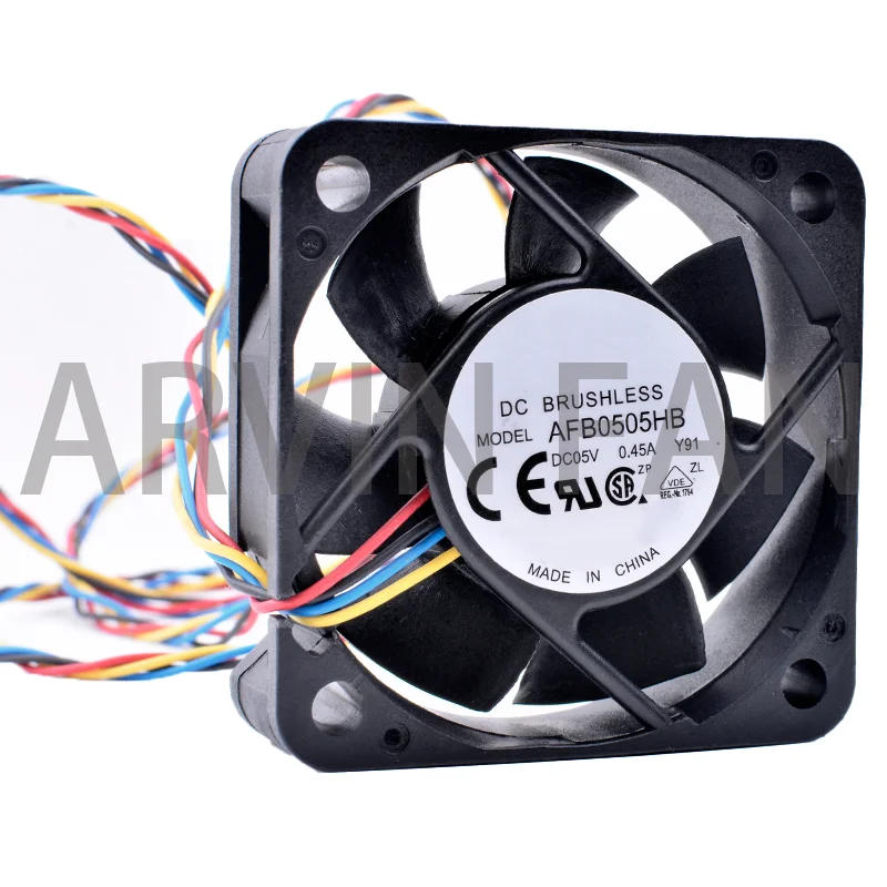 

Brand New Original AFB0505HB 5cm 50mm Fan 50x50x15mm DC5V 0.45A 4 Lines Pwm Large Air Volume Cooling Fan