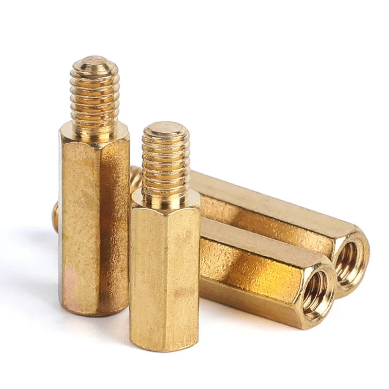 M2M2.5M3M4M5M6 Brass Hexagonal Copper Pillar Hex PCB Motherboard Spacer Male Female Standoff Board Stud Metric Threaded Pillar