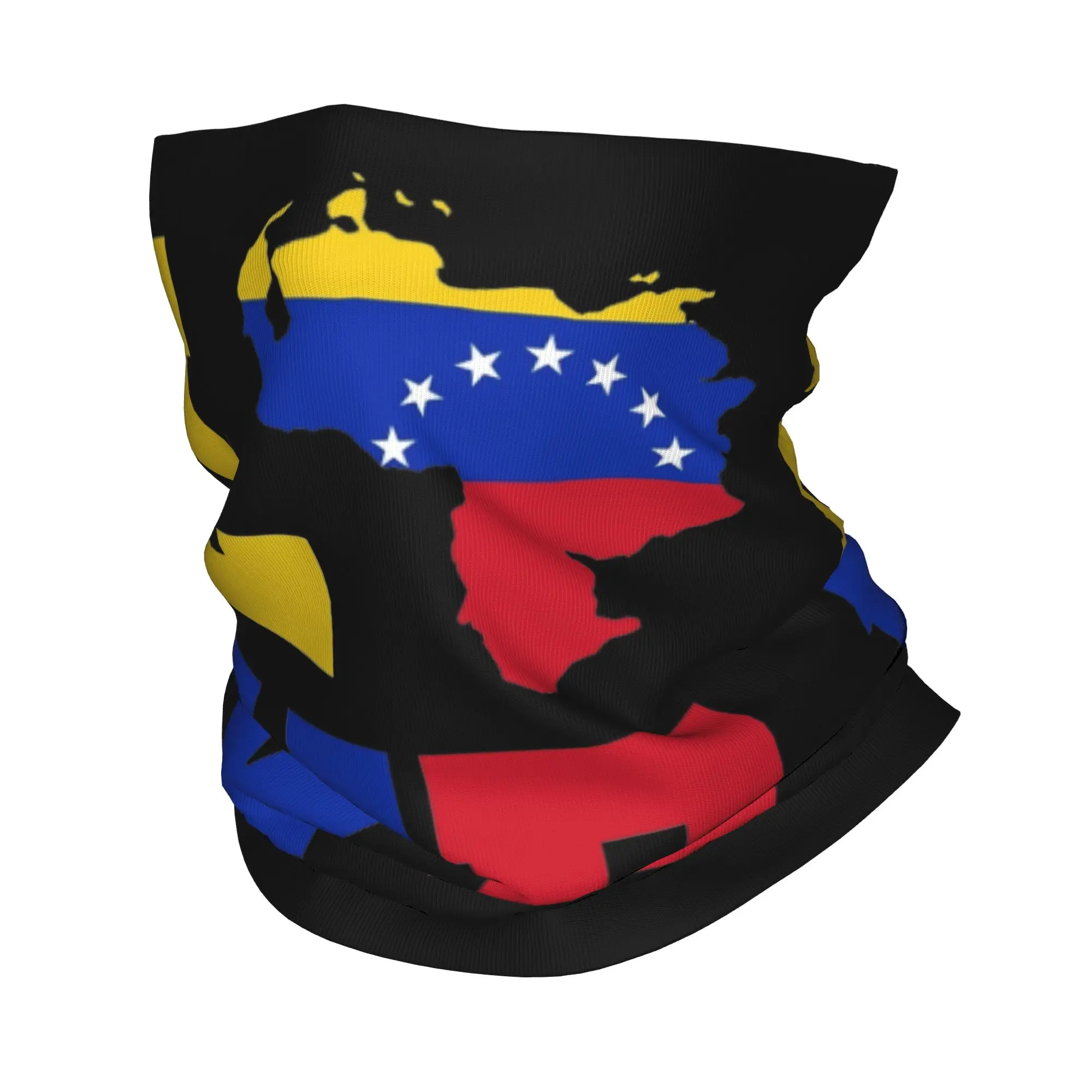 Love Venezuela Map Flag Bandana Neck Gaiter Printed Venezuelan Balaclavas Wrap Scarf Multi-use Headband for Men Women Adult