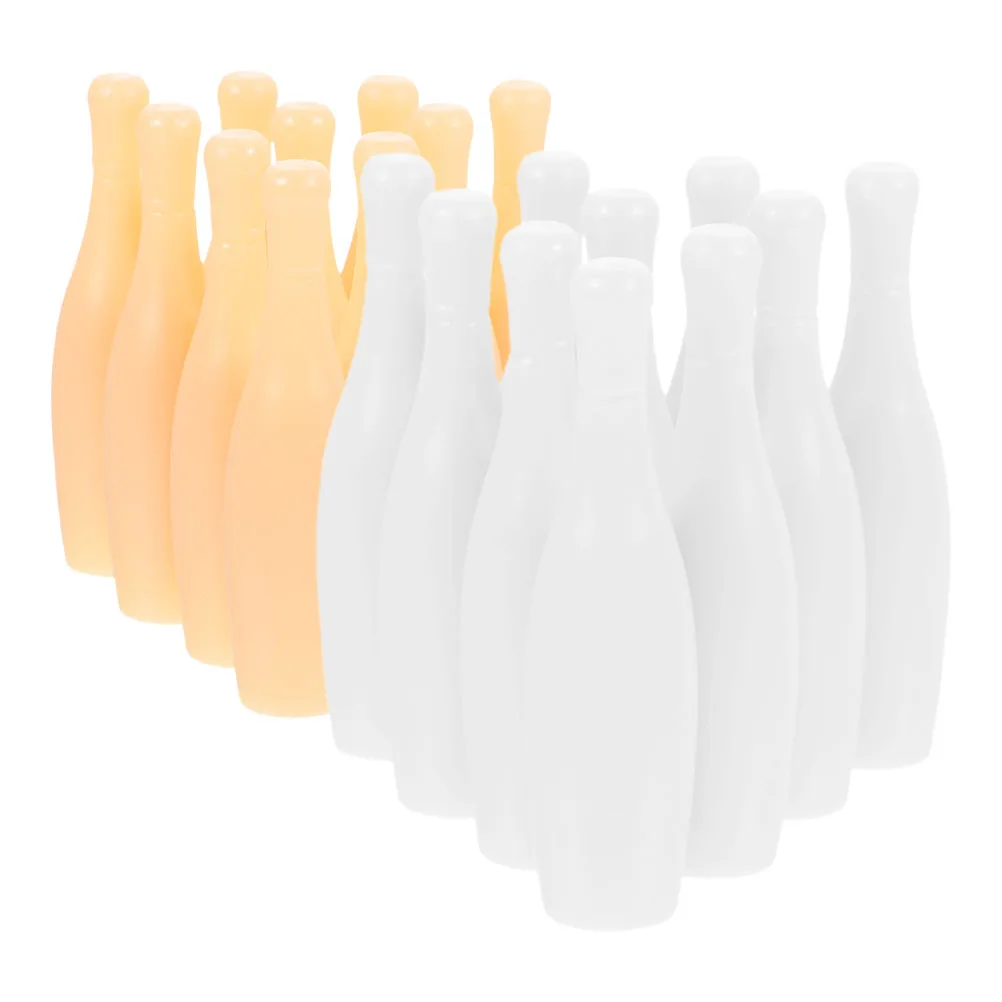 

20pcs Mini Bowling Pins Compact Fun Family Entertainment Durable Plastic Toddler Toys Kids Kit Desktop Game Balls