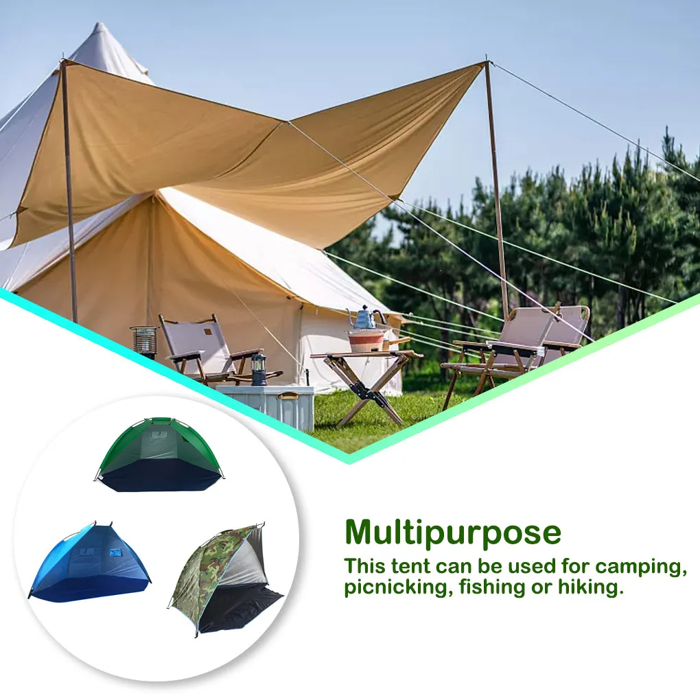 Beach Tent Sun Shelter Outdoor Sports Sunshade Tent for Fishing Picnic Park UV-protective Tourist Ultralight Awning Tent