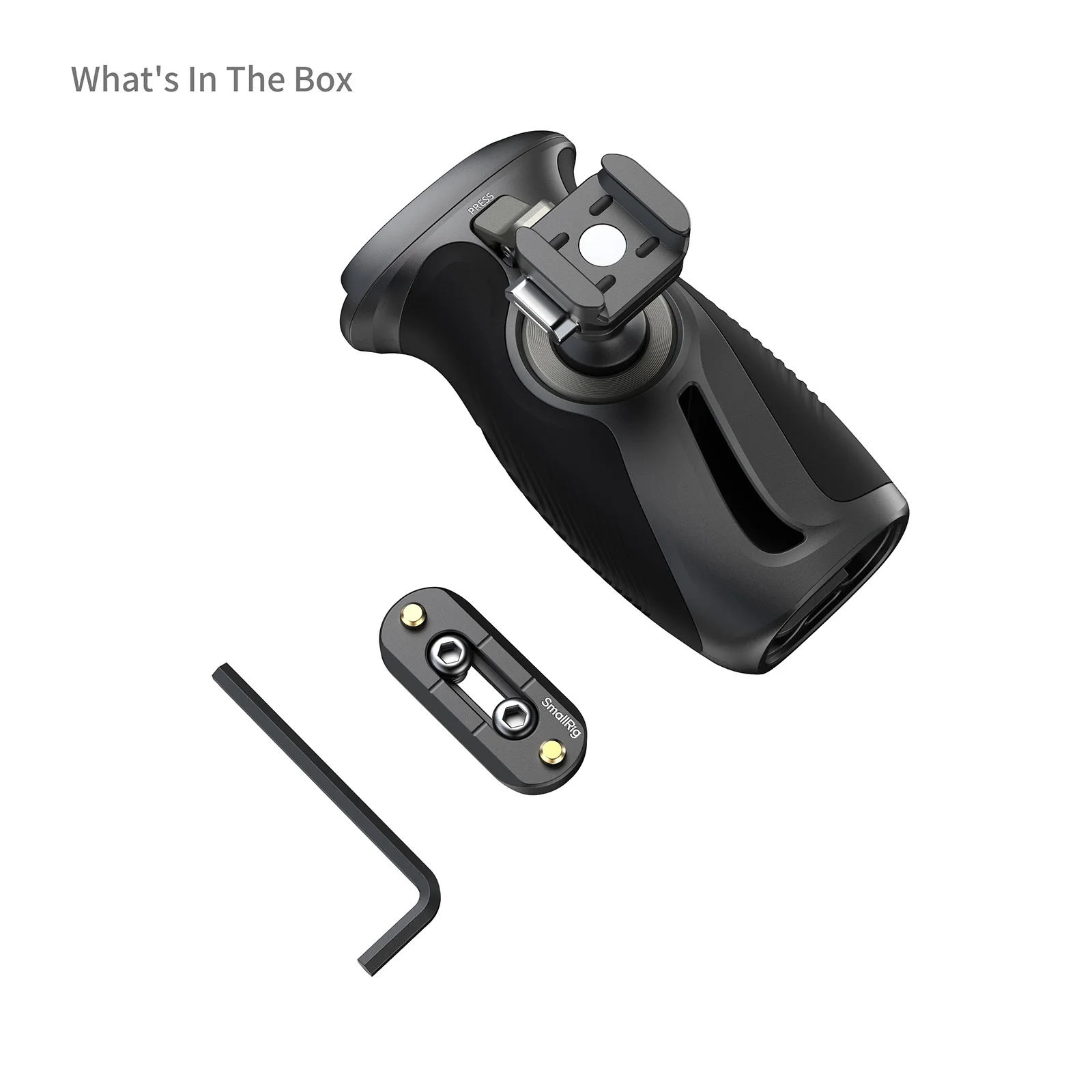 SmallRig Drehbarer Seitengriff mit "HawkLock" H21 Schnellverschluss-NATO-Klemme für DSLR-Kamera/Monitor-Käfig-Montageplatten -6405 – Detail 3