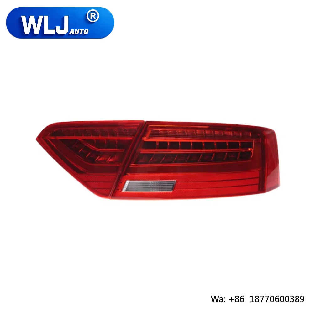 

WLJ New Red Car Tail Lamp Modified LED Taillight Running Lights Brake Lights Turn Signal for Audi A5 2008-2016 Plug & Play
