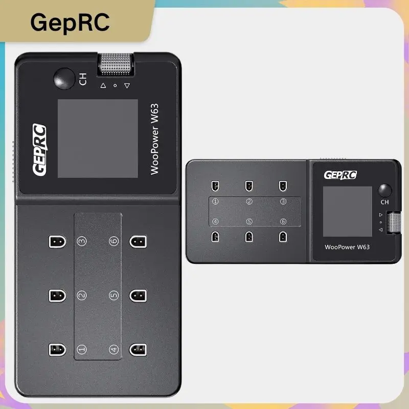 

GEPRC WooPower W63 100W Smart Charger LiPo LiHV LiFe Batteries with Short Circuit Protection LCD Display RC FPV Drone Accessory