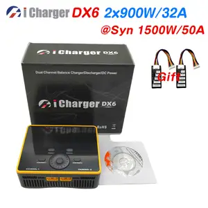 Icarger dx6 dc 900w 32aデュアルチャンネルハイパワーバランス充電器Lio lilolife Livh Ltonizn nimh  nicd pb buds - AliExpress