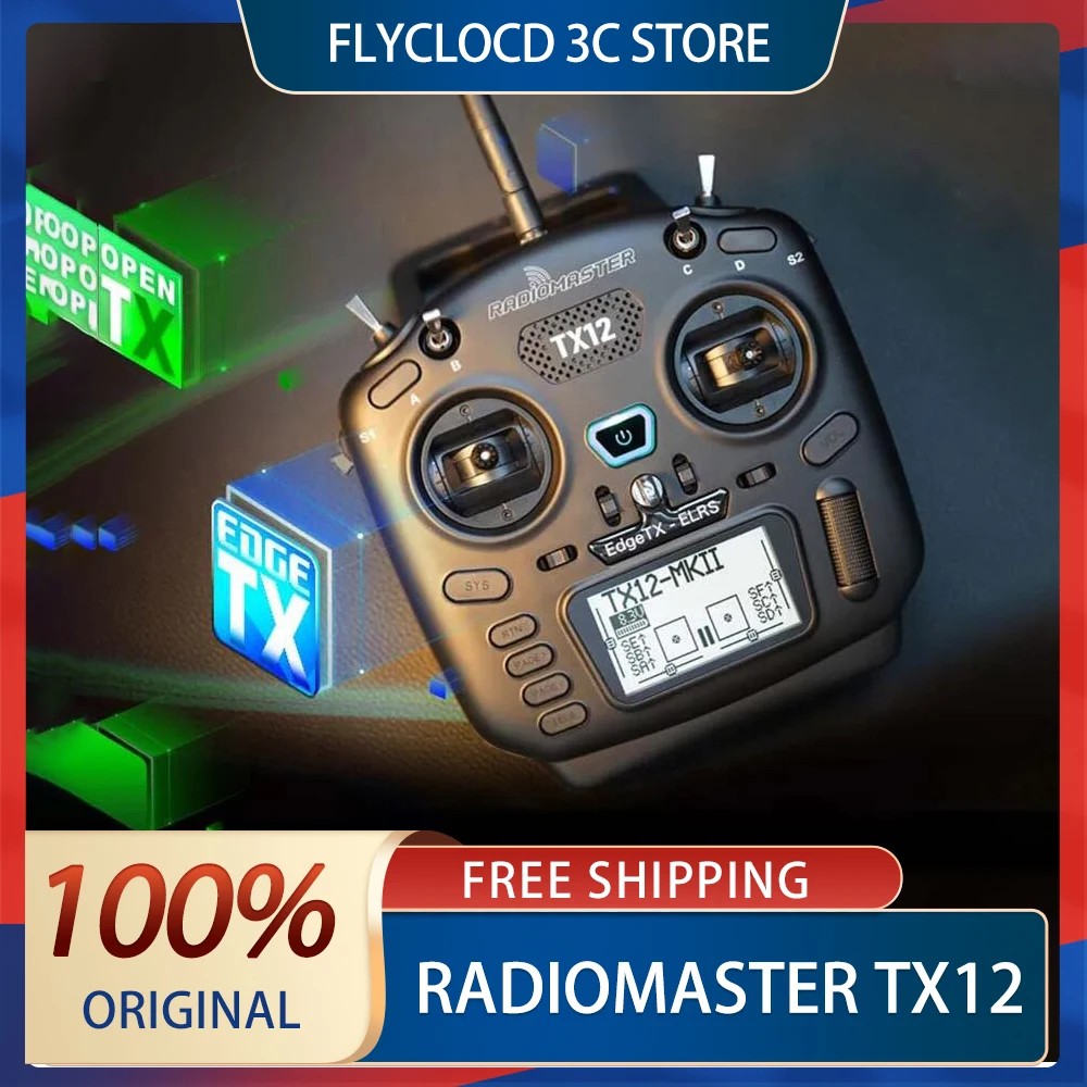 RadioMaster TX12 Crossing Machine Remote Control Mark2 MK2 RC FPV CC2500/ELRS EdgeTX OpenTX 16CH Multi-Module Transmitter Custom