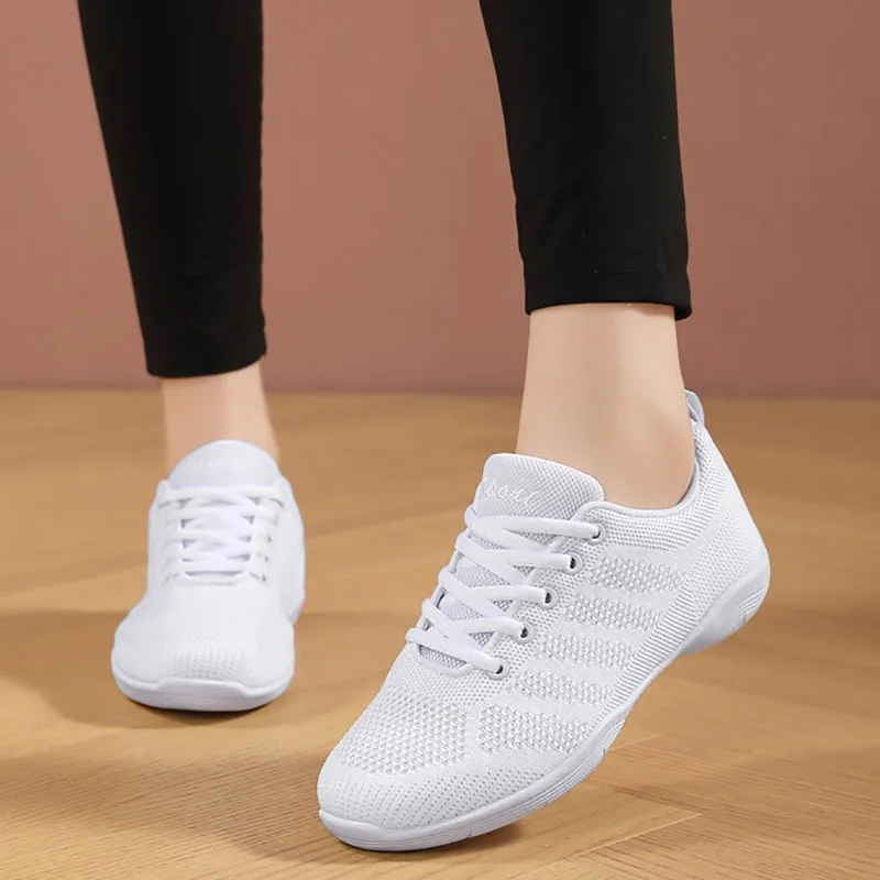 Girls White Cheer Dance Sneakers Kids Lightweight Cheerleading Training Walking Tennis Womens And Men Fashion Sports Shoes