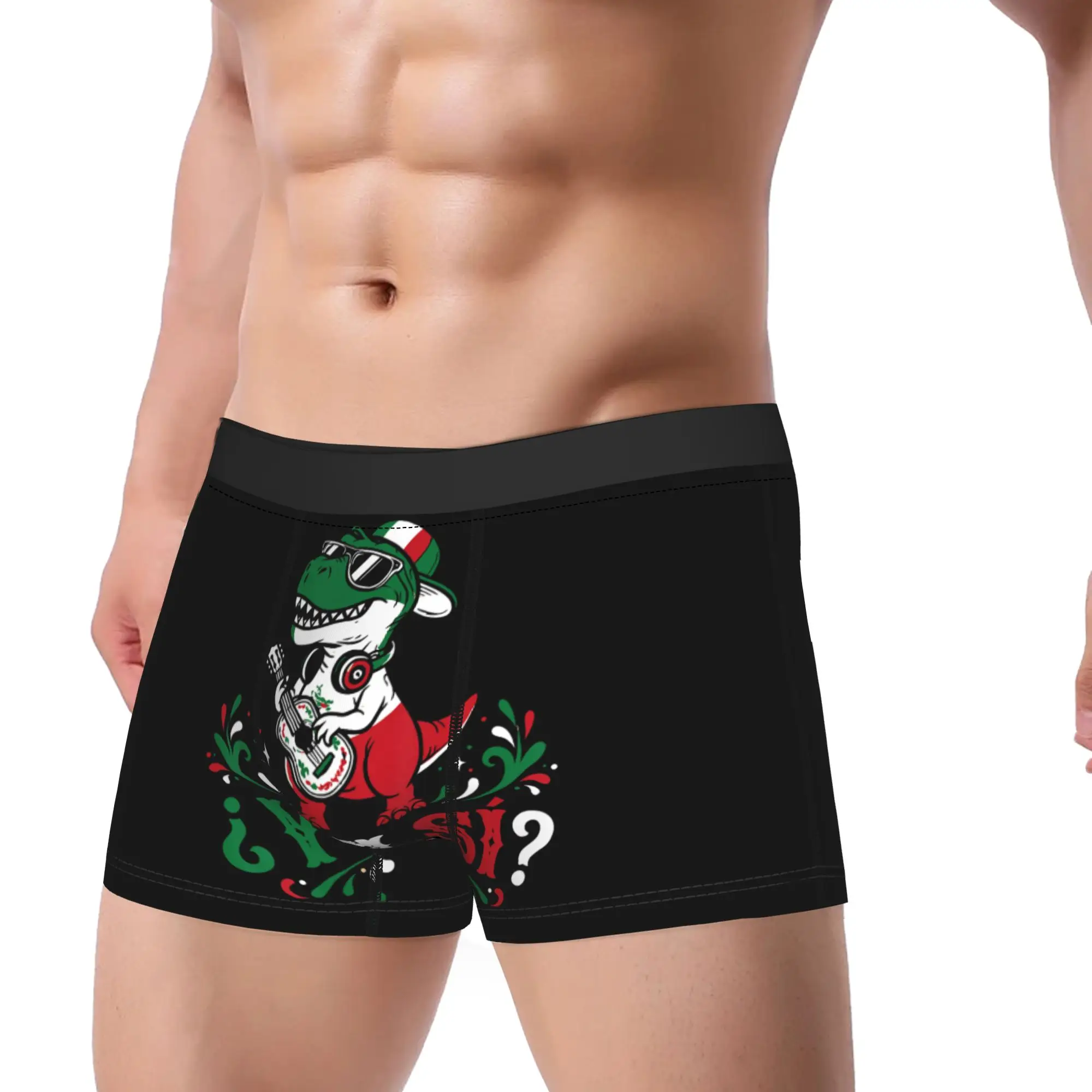 Y Si Sí Mexico Flag Y Si Sí Mexican Culture Meme Underwear Boxershorts Quality Men Underpants Comfortable Shorts Briefs Present