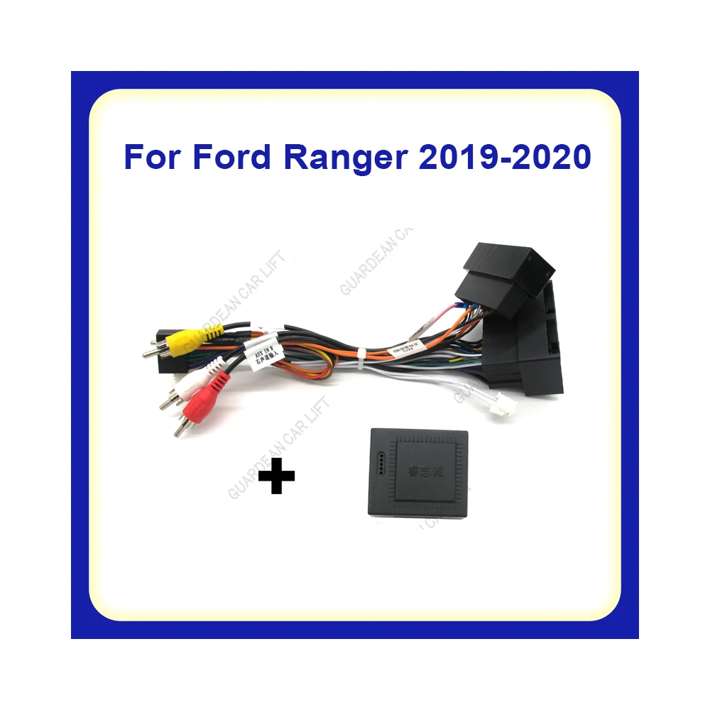 Car Audio 16PIN Android Power Cable Adapter With Canbus Box For Ford Ranger 2019-2020 Ranger MP5 DVD Power Wiring Harness