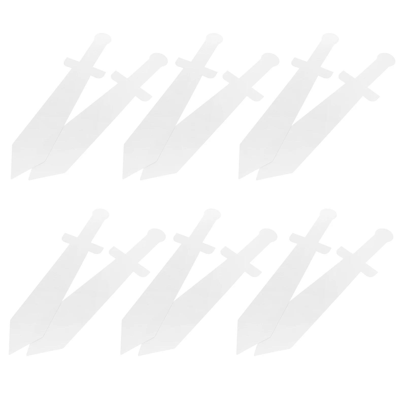 

12pcs Graffiti Toys Durable Creative Kids Student Cardboard Knight Costume Prop Play Party Decoration