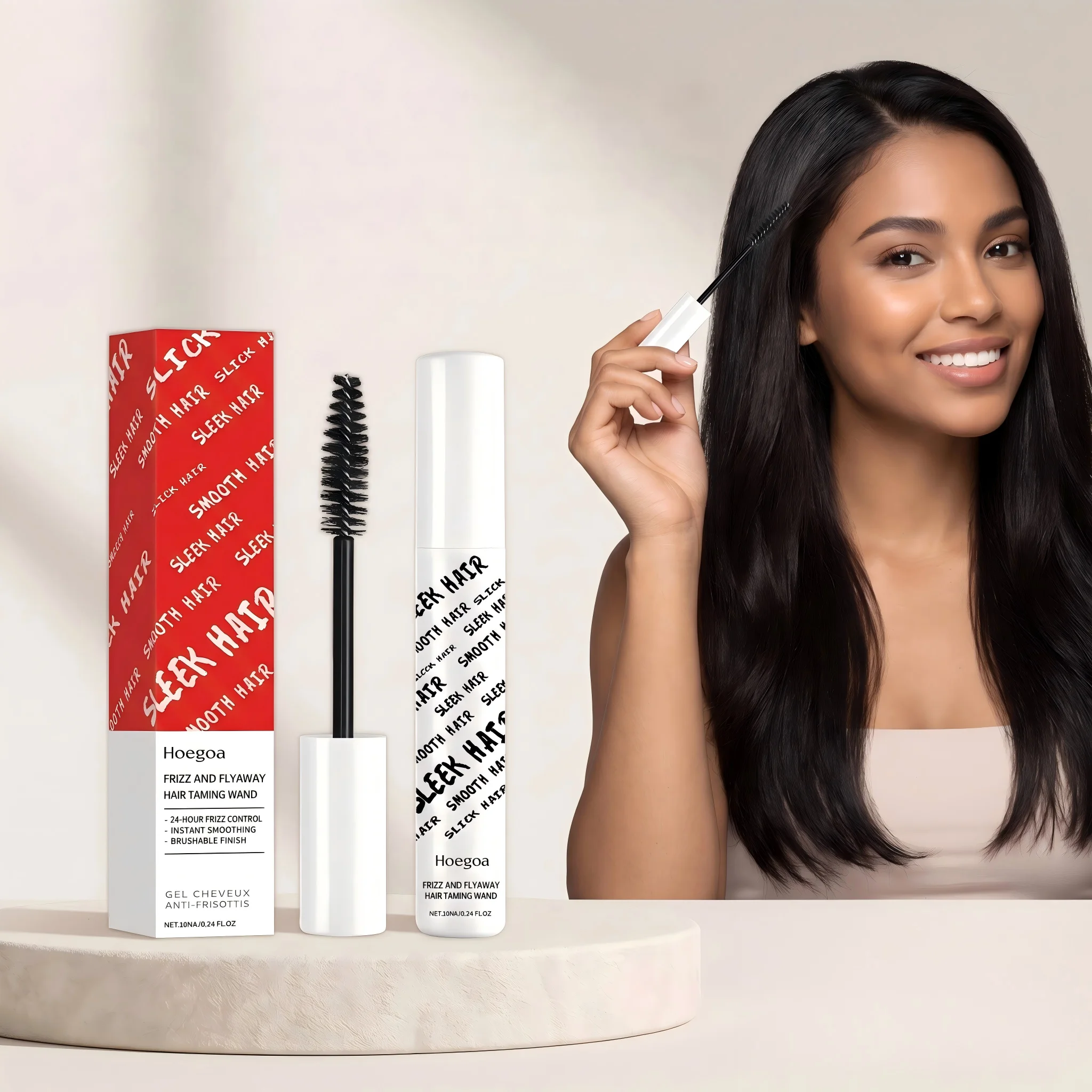 Anti Frizz Hair Finishing Stick for Flyaway Control and Edge Styling Smoothing Hair Control Gel Frizz Flyaway Hair Taming Wand
