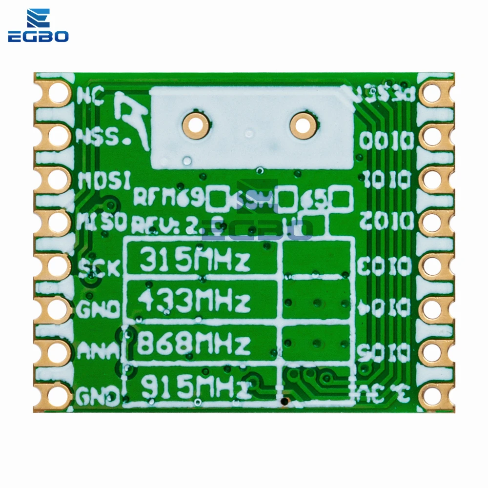 1 ~ 5 قطعة EGBO RFM69HW 868 ميجا هرتز/433 ميجا هرتز/915 ميجا هرتز + 20dBm HopeRF جهاز إرسال واستقبال لاسلكي 868S2 وحدة للتحكم عن بعد/HM