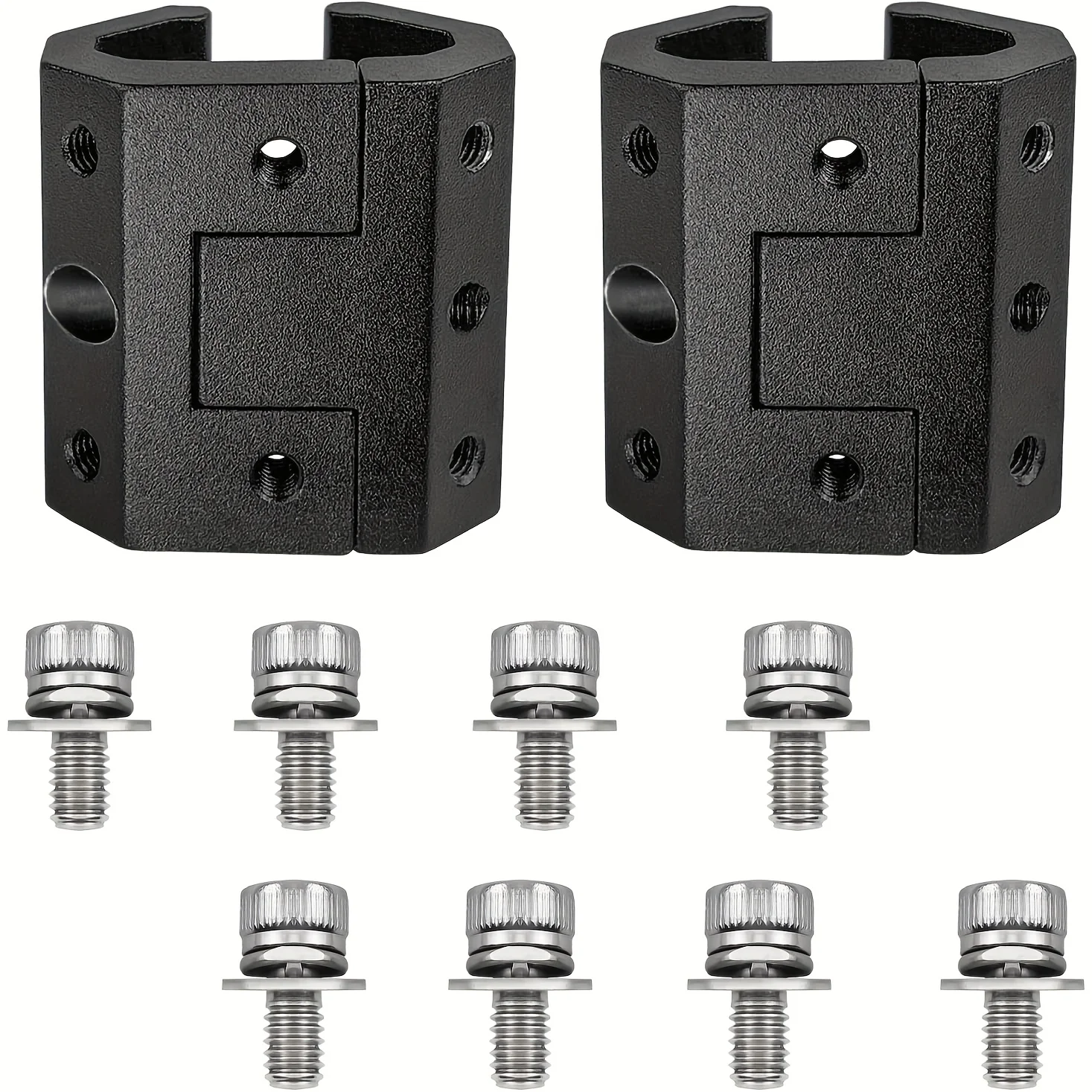 2 pcs Rail Mount Bracket Set, Compatible with Milwaukee Packout System, Tool Installation Connector, DIY Modular Storage Rack