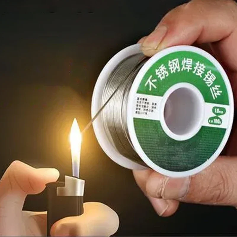 20-500g Easy Melt Low Temperature Solder Wire Stainless Steel Aluminum Copper Iron Metal Weld Cored Welding Wires Soldering Rods