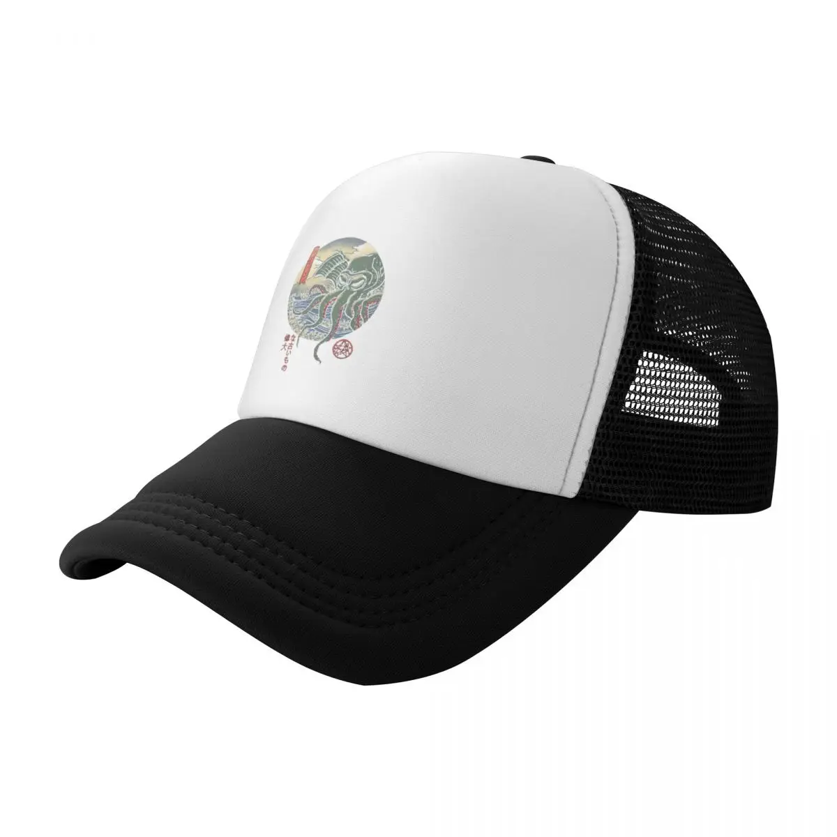 

Cthulhu Ukiyo Baseball Cap custom Hat beach hat Kids Hat Male For Girls Men's