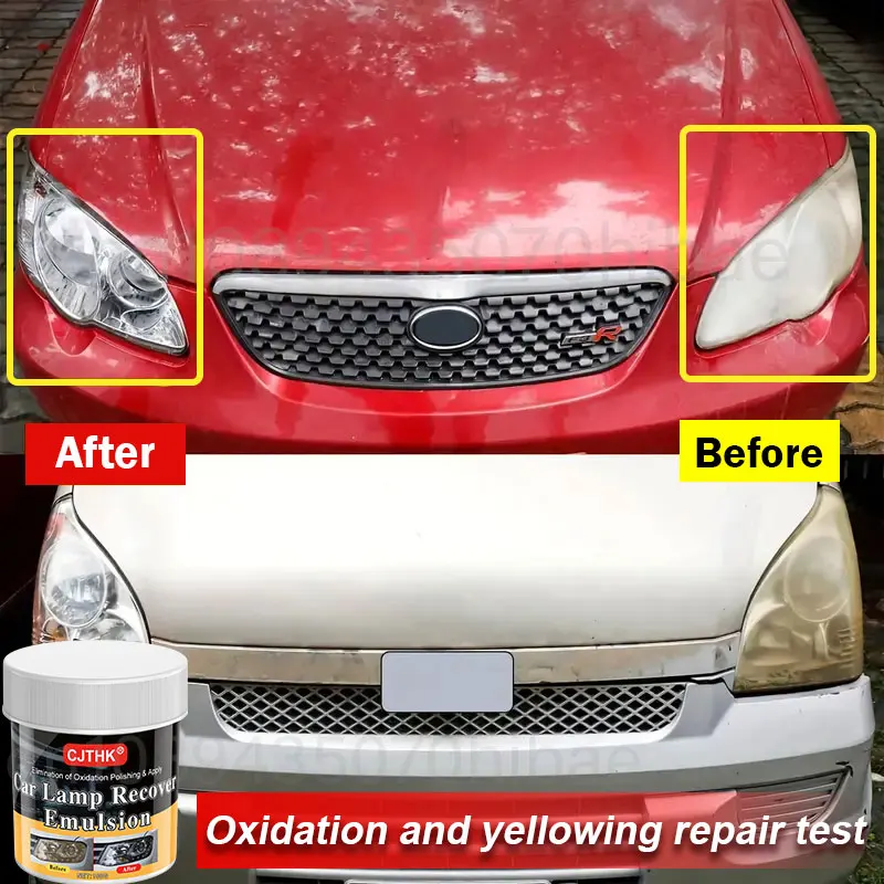 Car Headlight Restoration Polishing Kits Headlamp Scratch Remover Repair Cleaning Paste Remove Oxidation Headlight Polish Liquid image 6