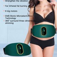 Abdominal Massager Waist Belt Household Abdominal Kneading Rechargeable Instrument Slimming Vibration Electric Massager Fit I2U3