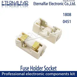 1808 0451 SMD fuse holder Socket fuse box base transposon 6.1x2.69mm temperature Plastic Shell portafusibili