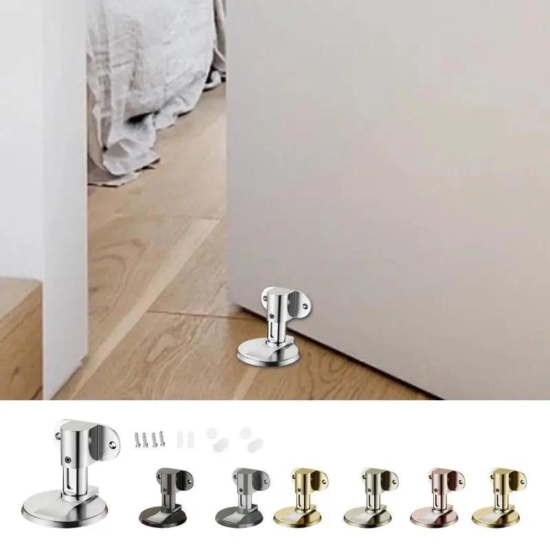 Double Use Magnetic Suction Door Stopper Furniture Accessories For Kitchen Apartment Bathroom Restroom Study Home Living Room