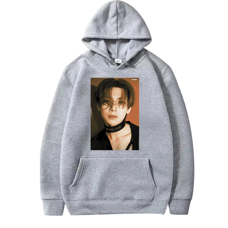 ATEEZ YEOSANG fashion classic graphic hoodie 2025 cool men ’s women vintage Long sleeve streetwear print oversized hoodie unisex