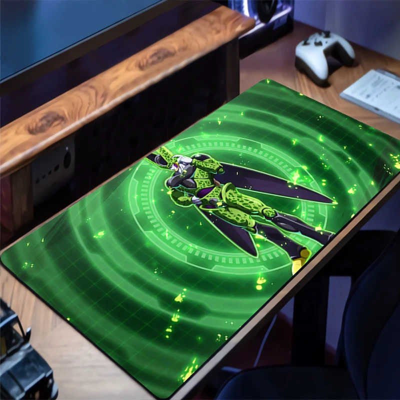 

Dragon Ball Cell Mouse Pad Rubber Mousepad Extended Pad Office Anime Desk Mat PC Accessories Gaming Mats Non-Slip Keyboard Mat