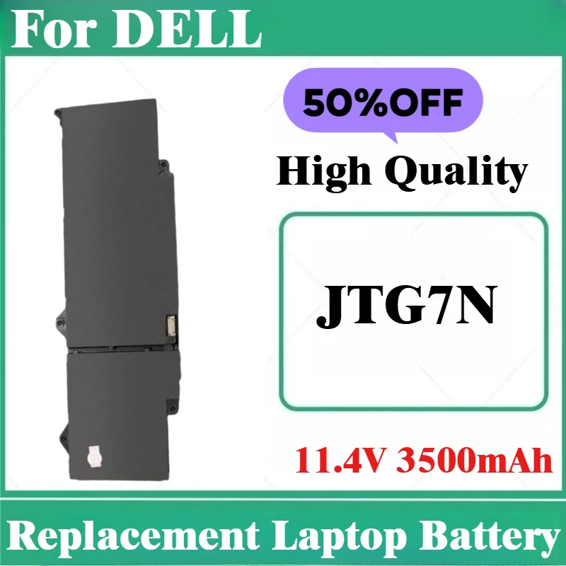 

Для DELL JTG7N 7RDGP Сменный аккумулятор для ноутбука 11,4 В 3500 мАч Совершенно новый, высокое качество
